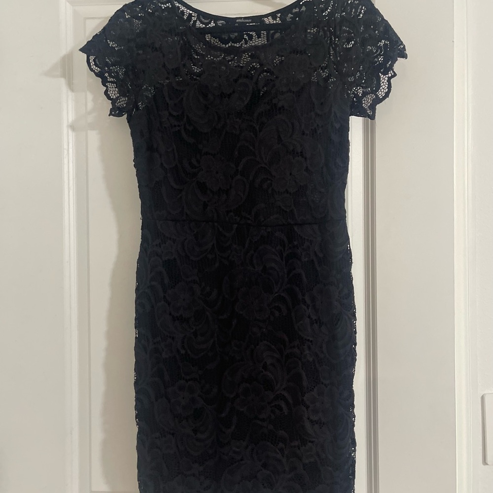 Ambiance Black Lace Mini Dress